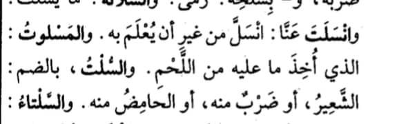 الدارجة المغربية : مسلوت 